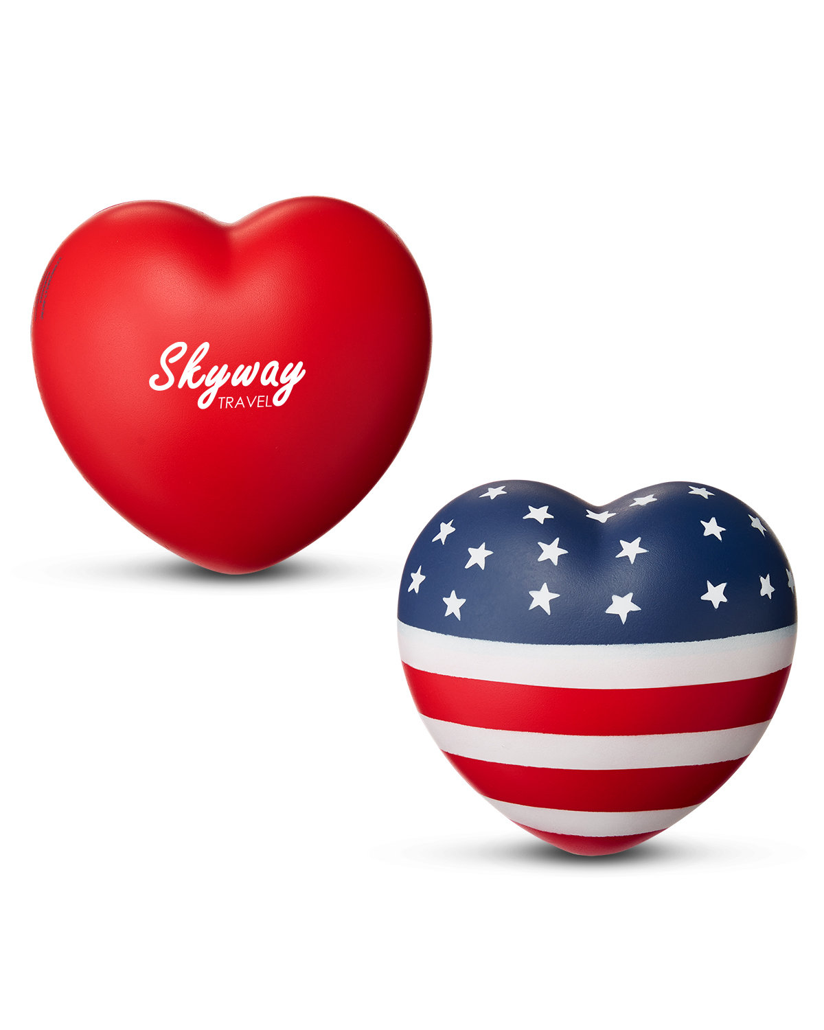 Picture of Patriotic Heart Shape Stress Ball.