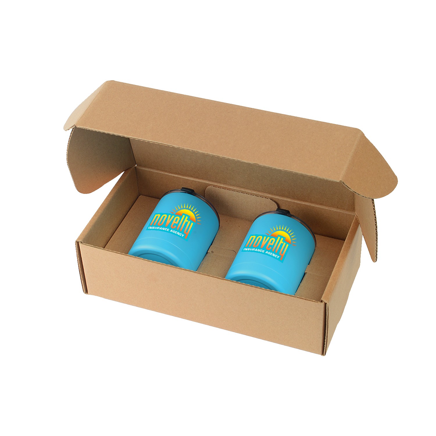 Picture of 10 Oz. Stainless Steel Low Ball Glasses Gift Box Set