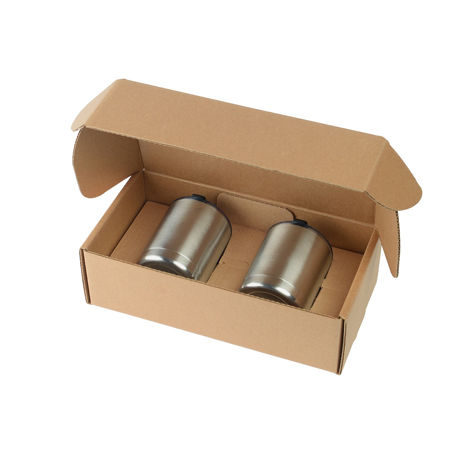 Picture of 10 Oz. Stainless Steel Low Ball Glasses Gift Box Set
