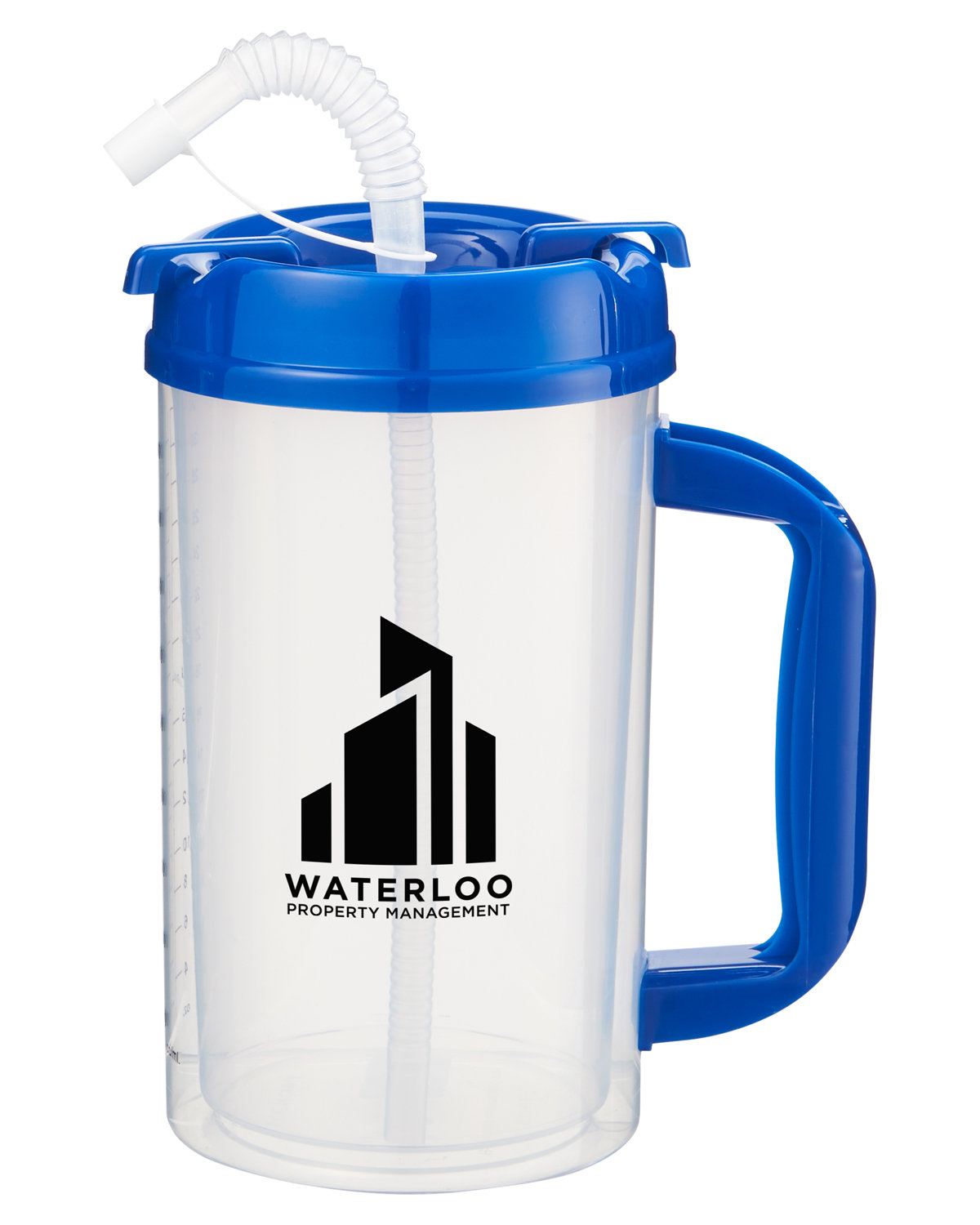 Picture of 32 oz. Medical Tumbler With Measurements.