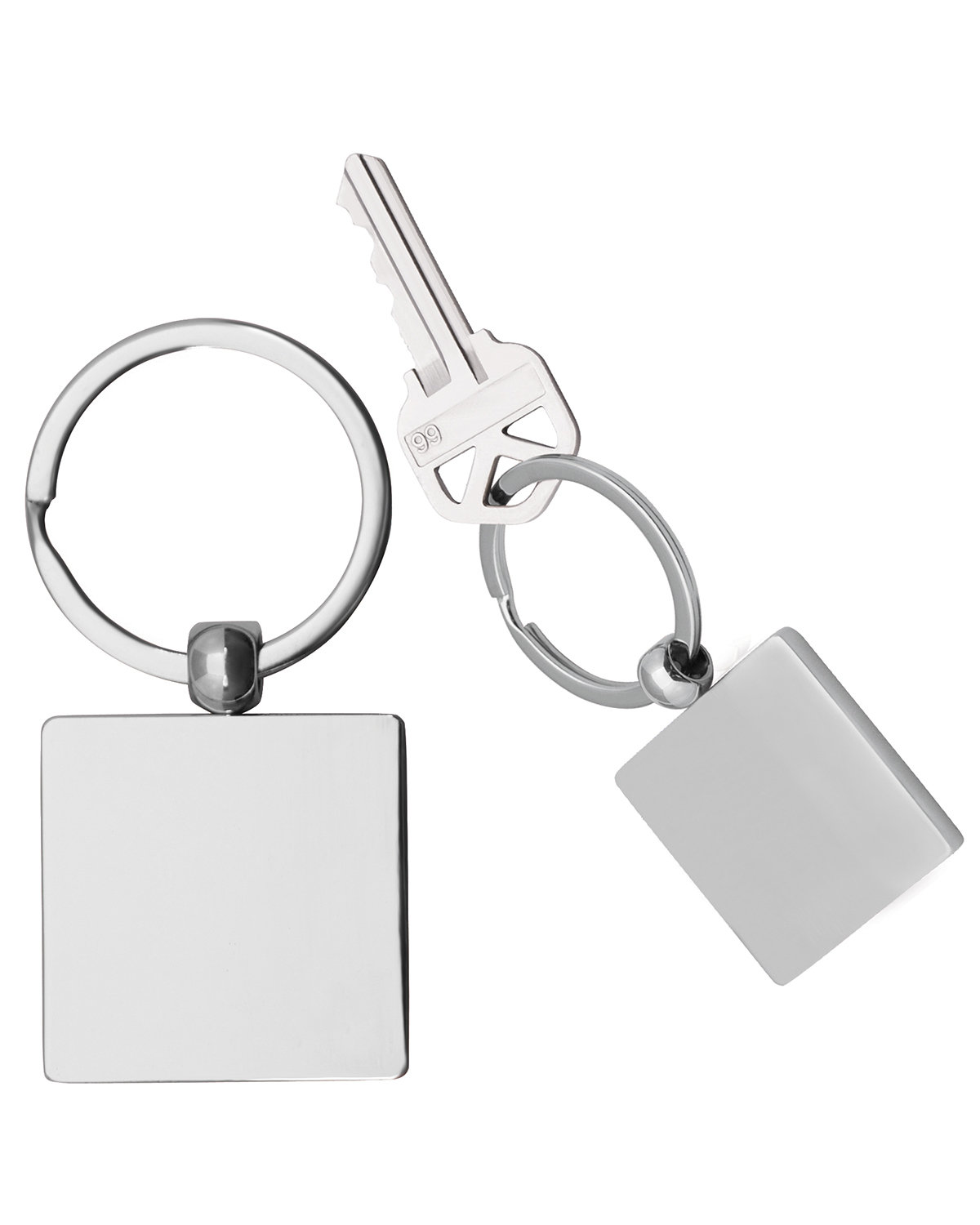 Picture of Square Metal Keychain.