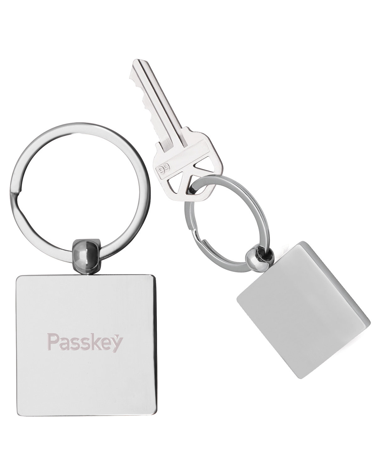 Picture of Square Metal Keychain.
