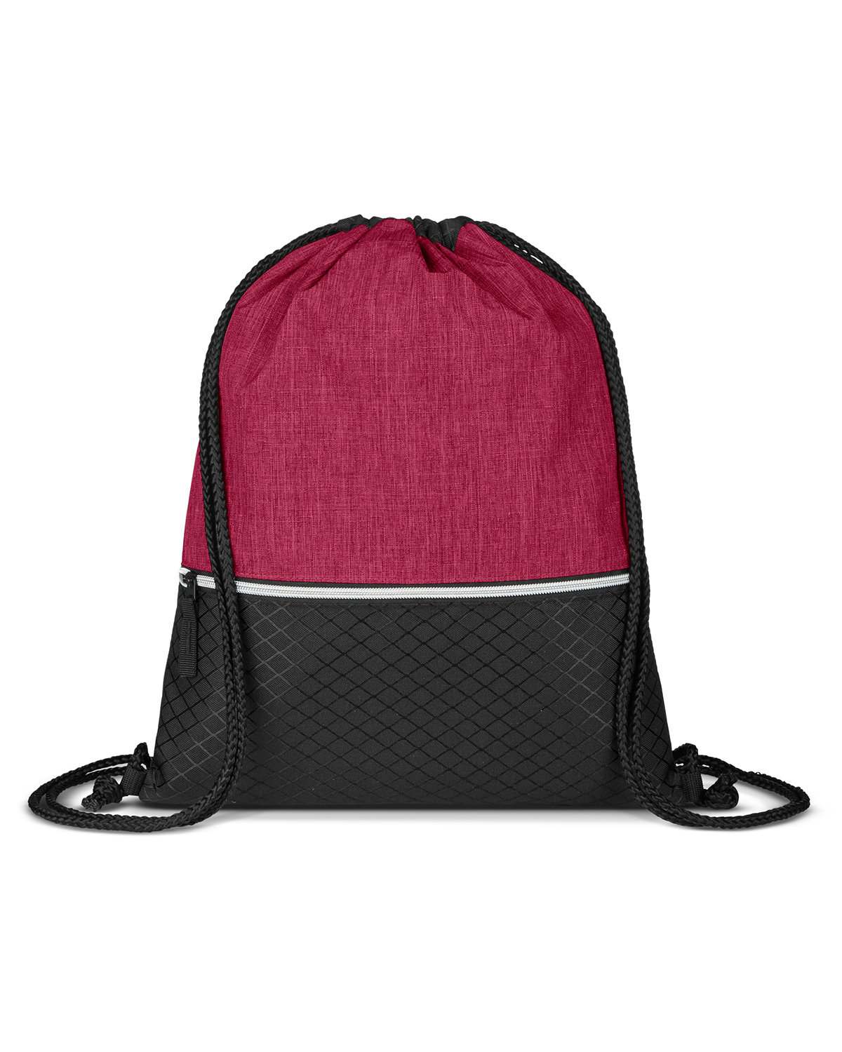 Picture of Crosshatch Heather Drawstring Backpack.