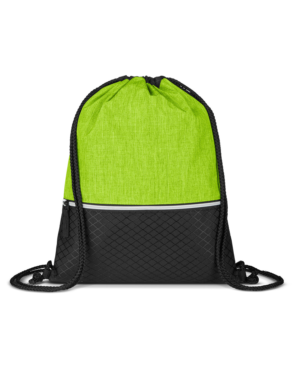 Picture of Crosshatch Heather Drawstring Backpack.