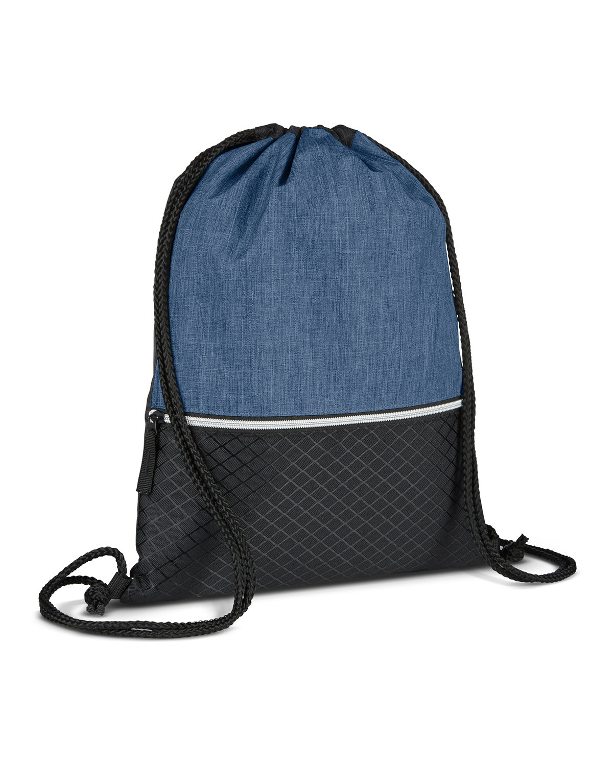 Picture of Crosshatch Heather Drawstring Backpack.