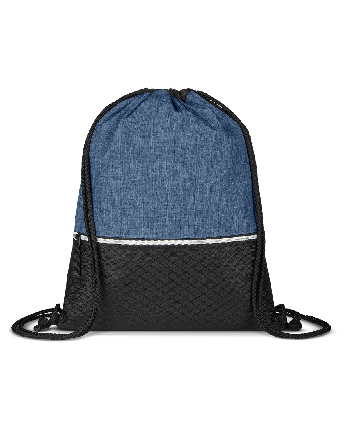 Picture of Crosshatch Heather Drawstring Backpack.