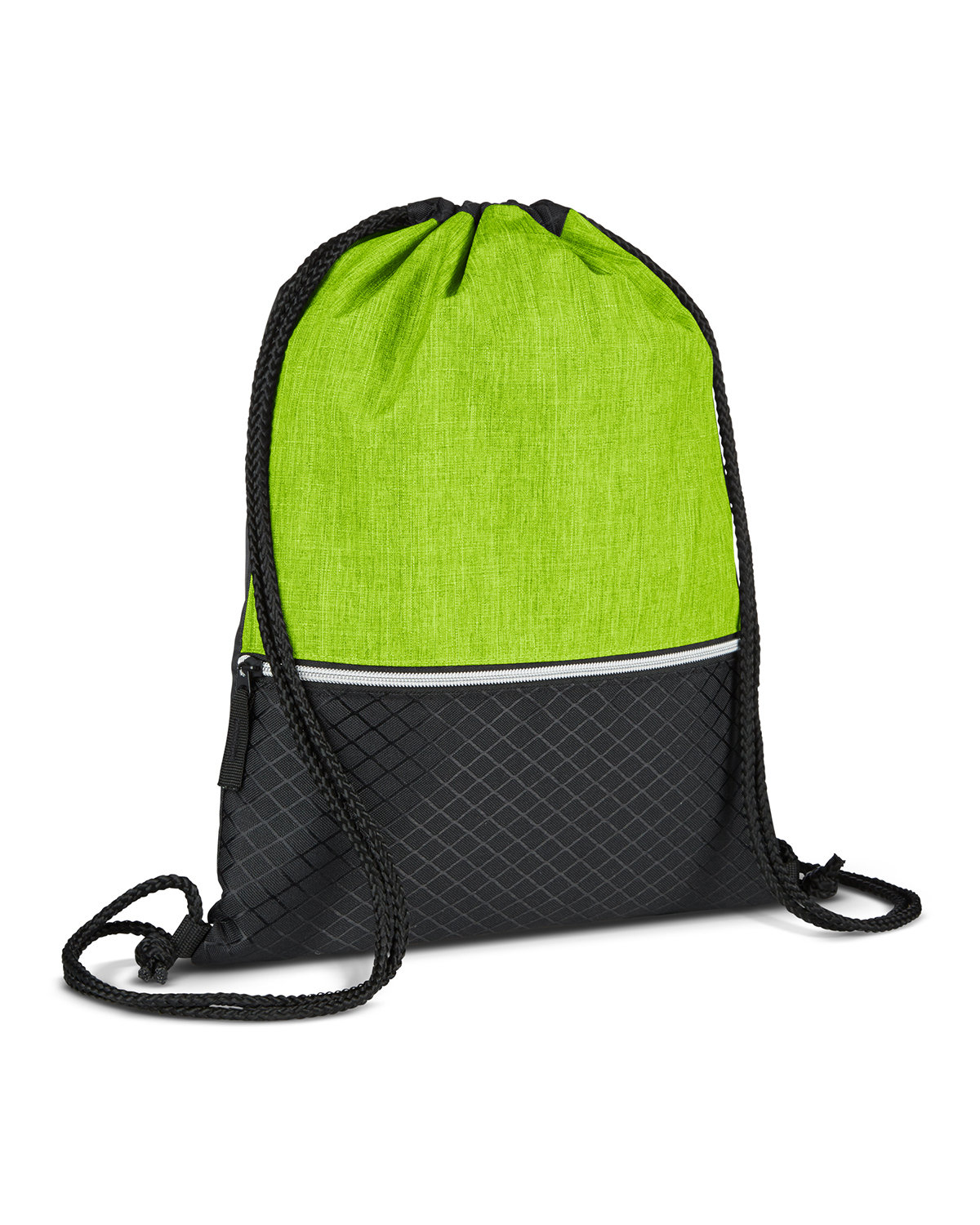 Picture of Crosshatch Heather Drawstring Backpack.