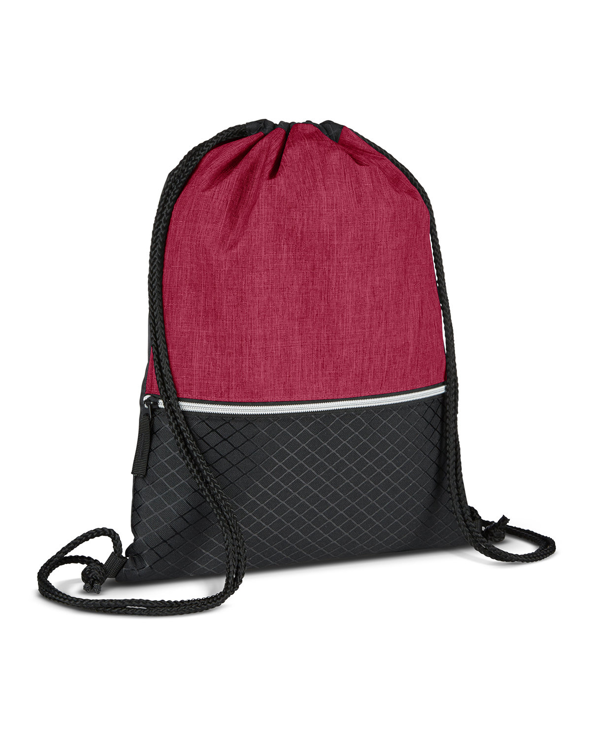 Picture of Crosshatch Heather Drawstring Backpack.