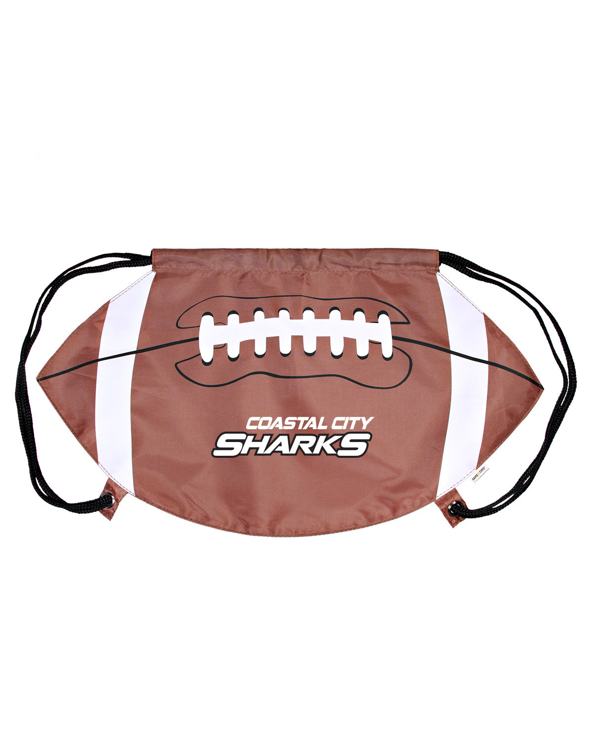 Picture of Football Drawstring Bag.