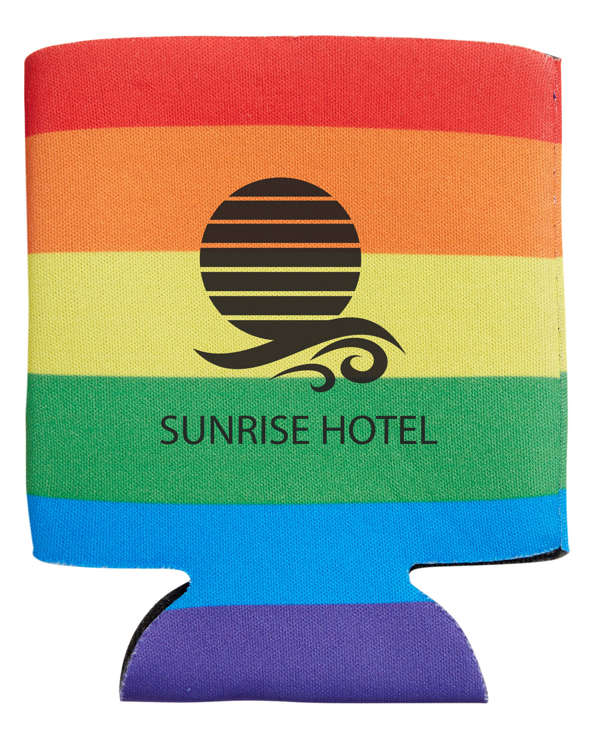 Picture of Rainbow Pride Folding Can Cooler.