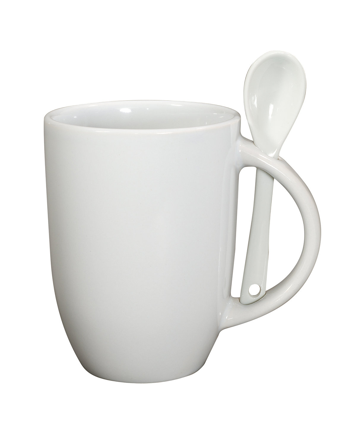 Picture of 12 oz. Dapper Ceramic Mug With Spoon.