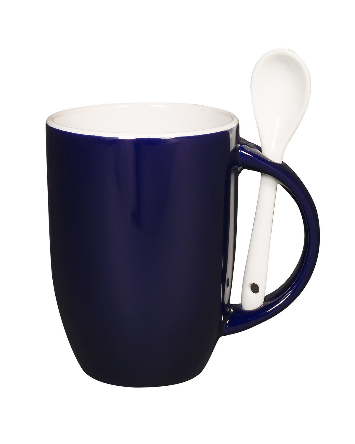 Picture of 12 oz. Dapper Ceramic Mug With Spoon.