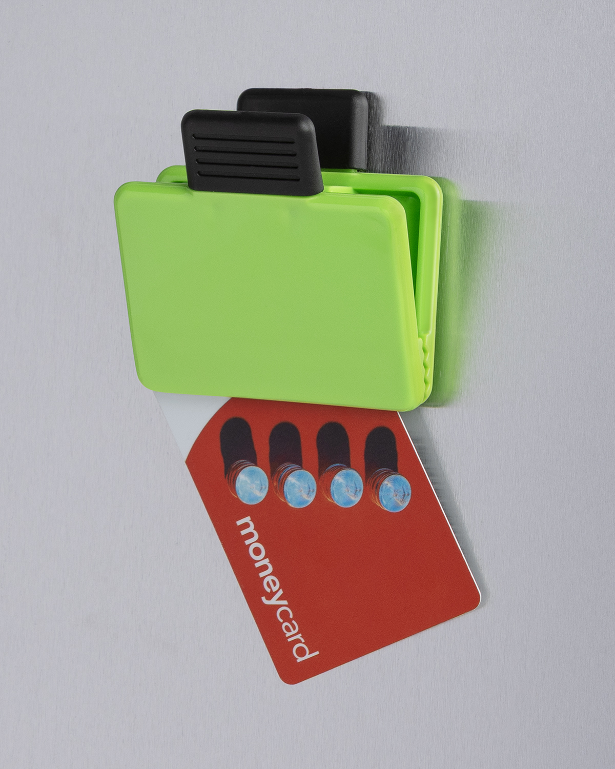 Picture of Recycled PS Rectangle Shape Magnetic Memo Clip.