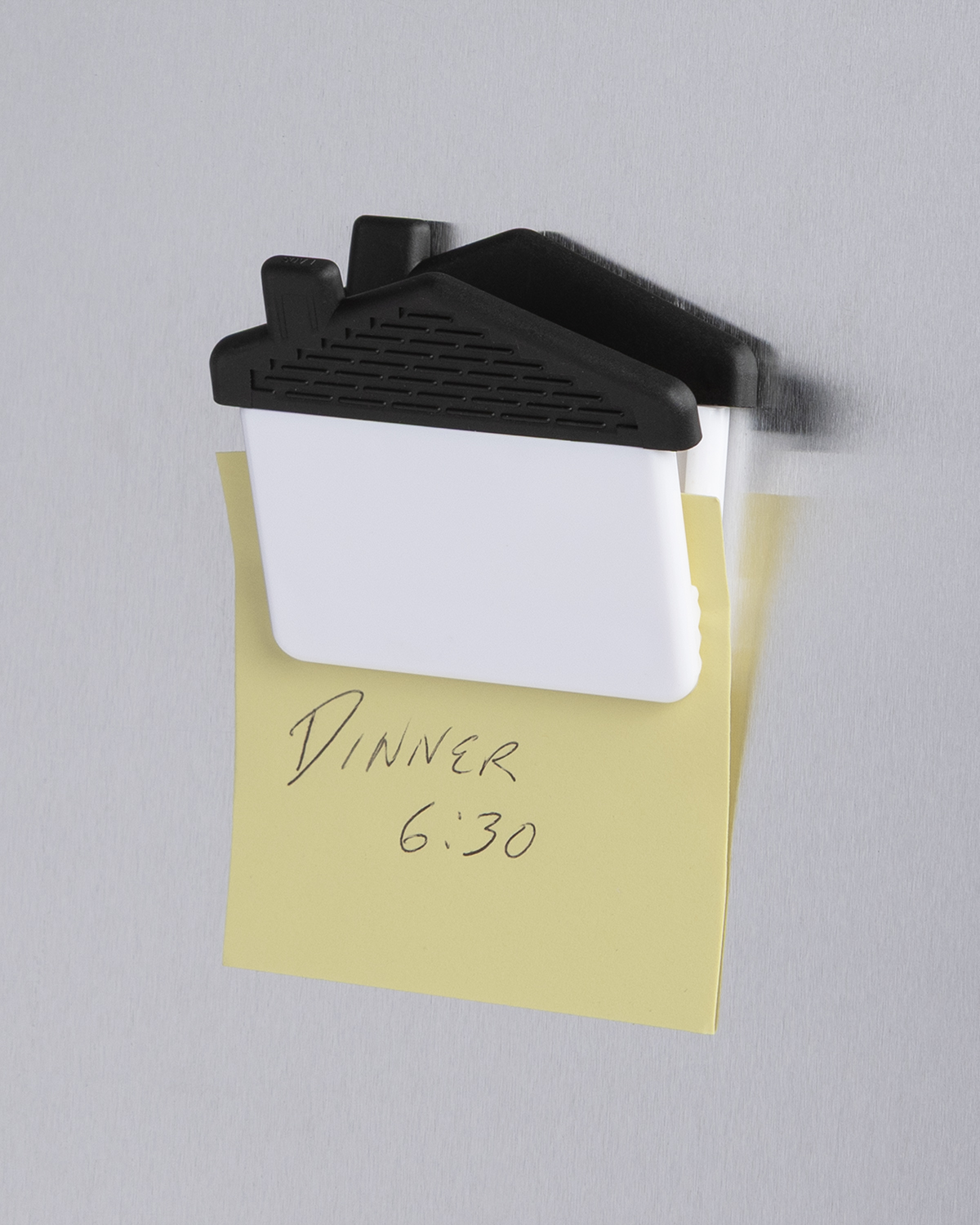 Picture of Recycled PS House Shape Magnetic Memo Clip.