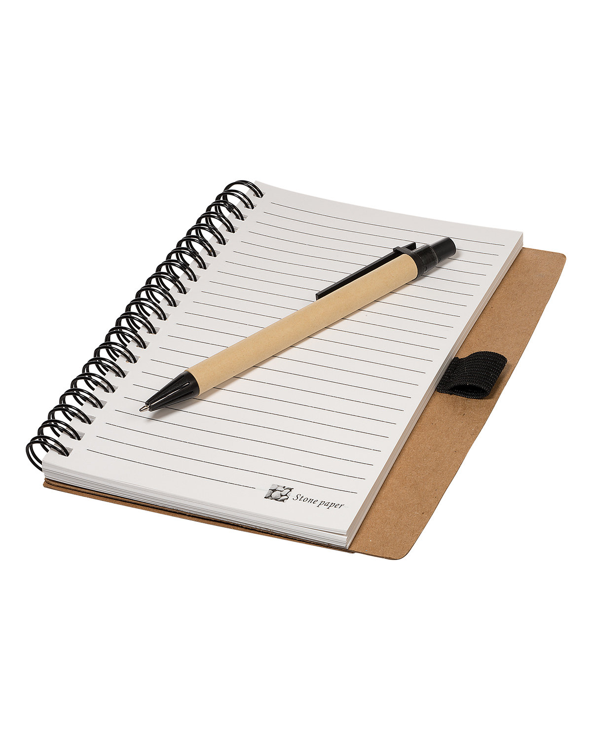 Picture of Stone Paper Spiral Notebook & Pen 5.5" x 7".