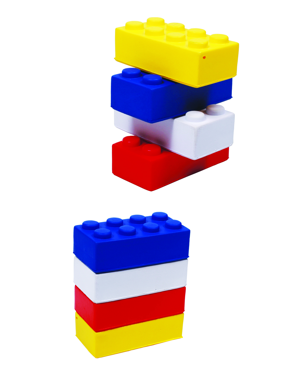 Picture of Construction Building Block Shape Stress Ball.