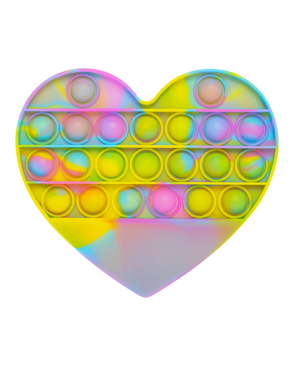 Picture of Push Pop Bubble Heart Shape Fidget Sensory Toy.