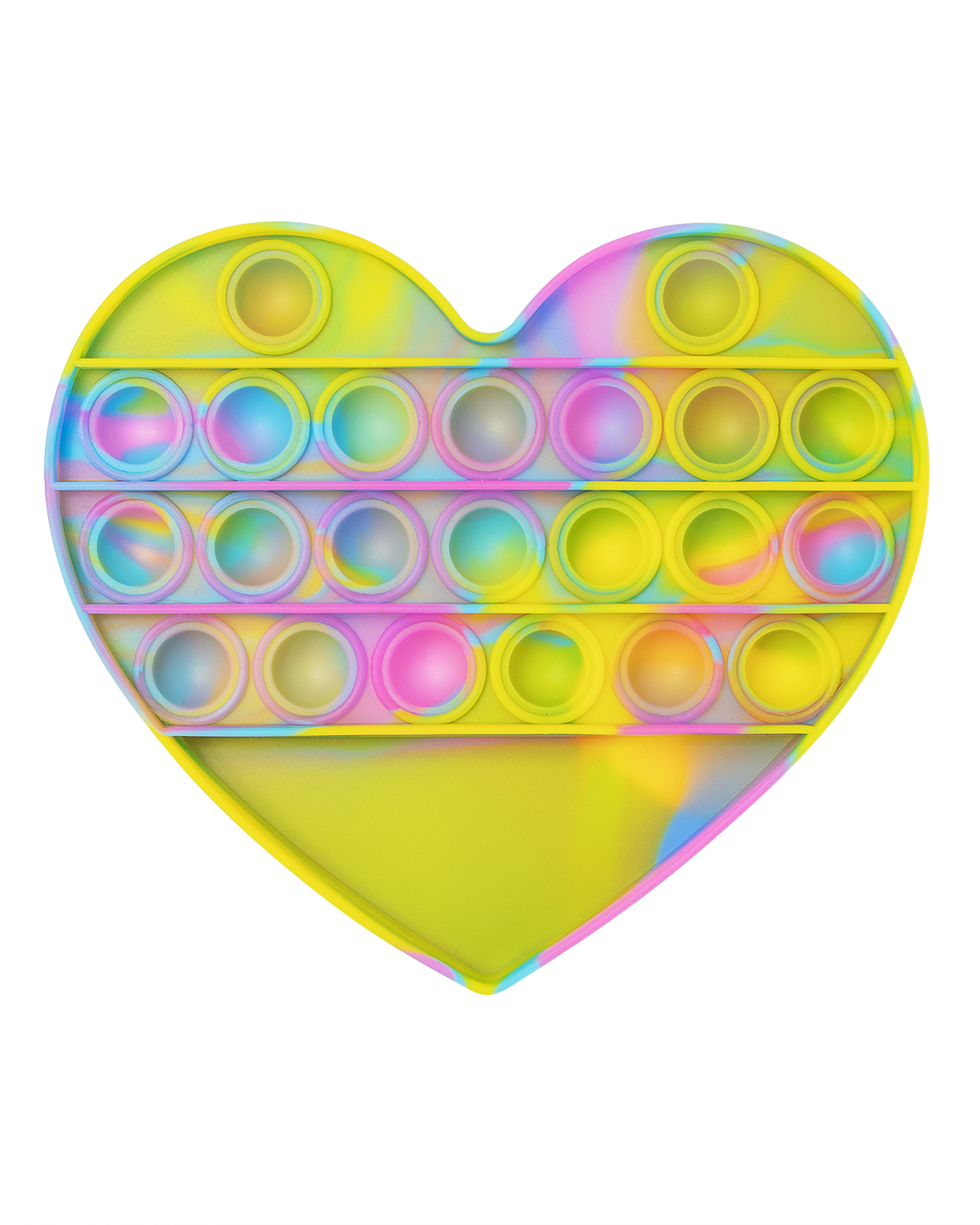 Picture of Push Pop Bubble Heart Shape Fidget Sensory Toy.
