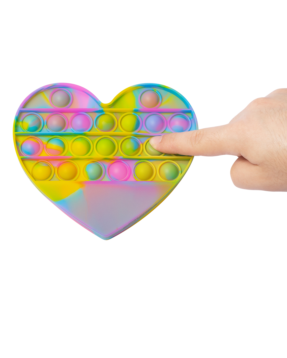 Picture of Push Pop Bubble Heart Shape Fidget Sensory Toy.
