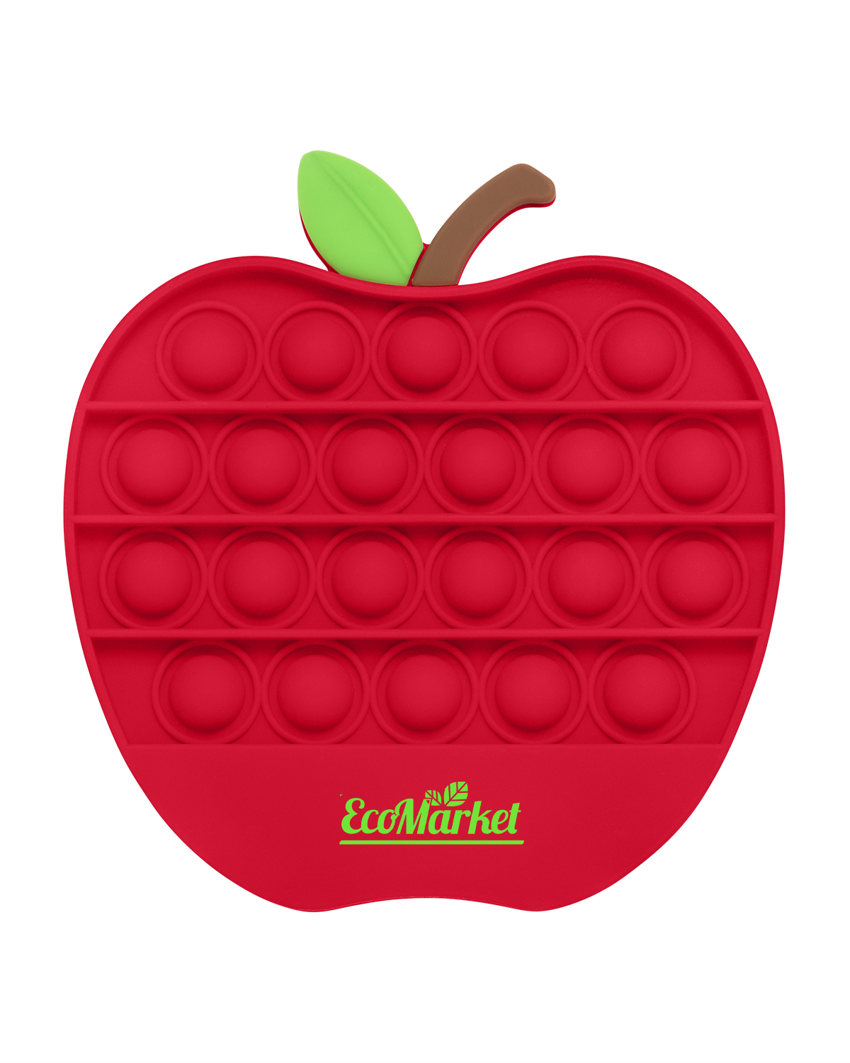 Picture of Push Pop Bubble Apple Shape Fidget Sensory Toy.
