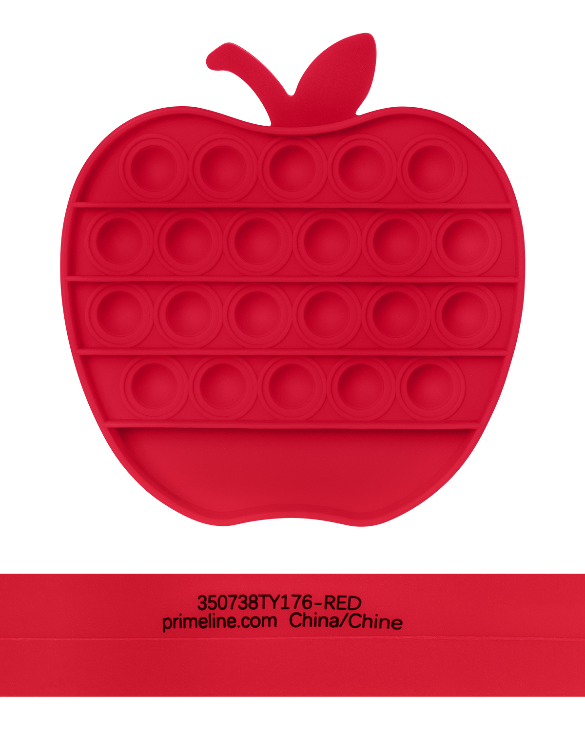 Picture of Push Pop Bubble Apple Shape Fidget Sensory Toy.