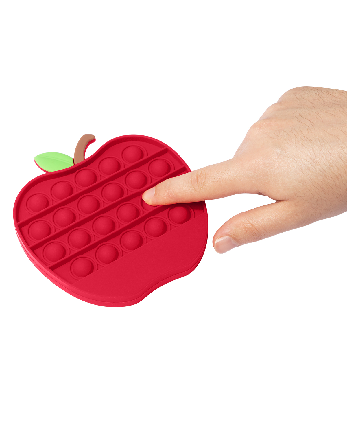 Picture of Push Pop Bubble Apple Shape Fidget Sensory Toy.