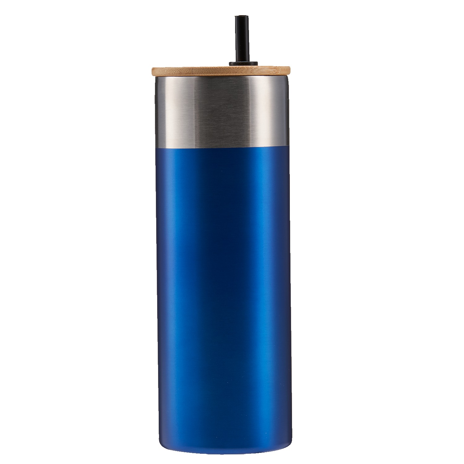 Picture of 20 Oz. Stainless Steel Tumbler w/Bamboo Lid & Straw