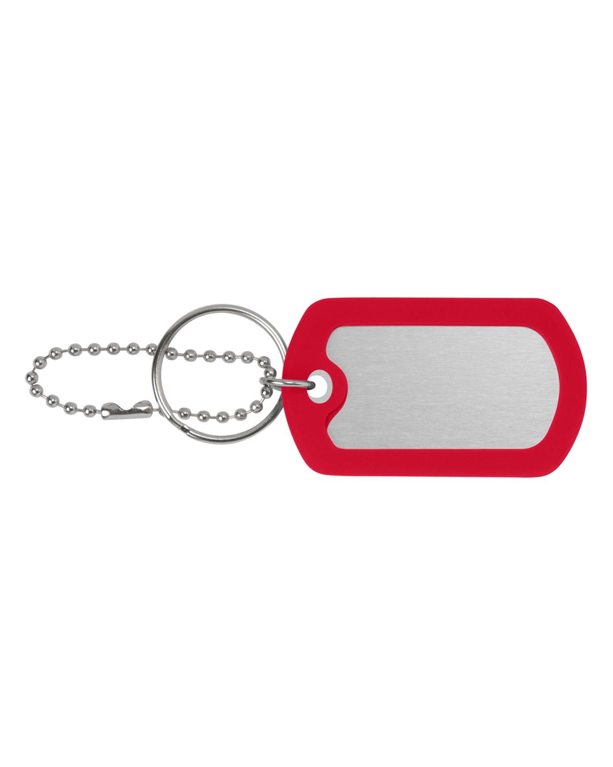 Picture of Ball Chain Dog Tag Keychain.