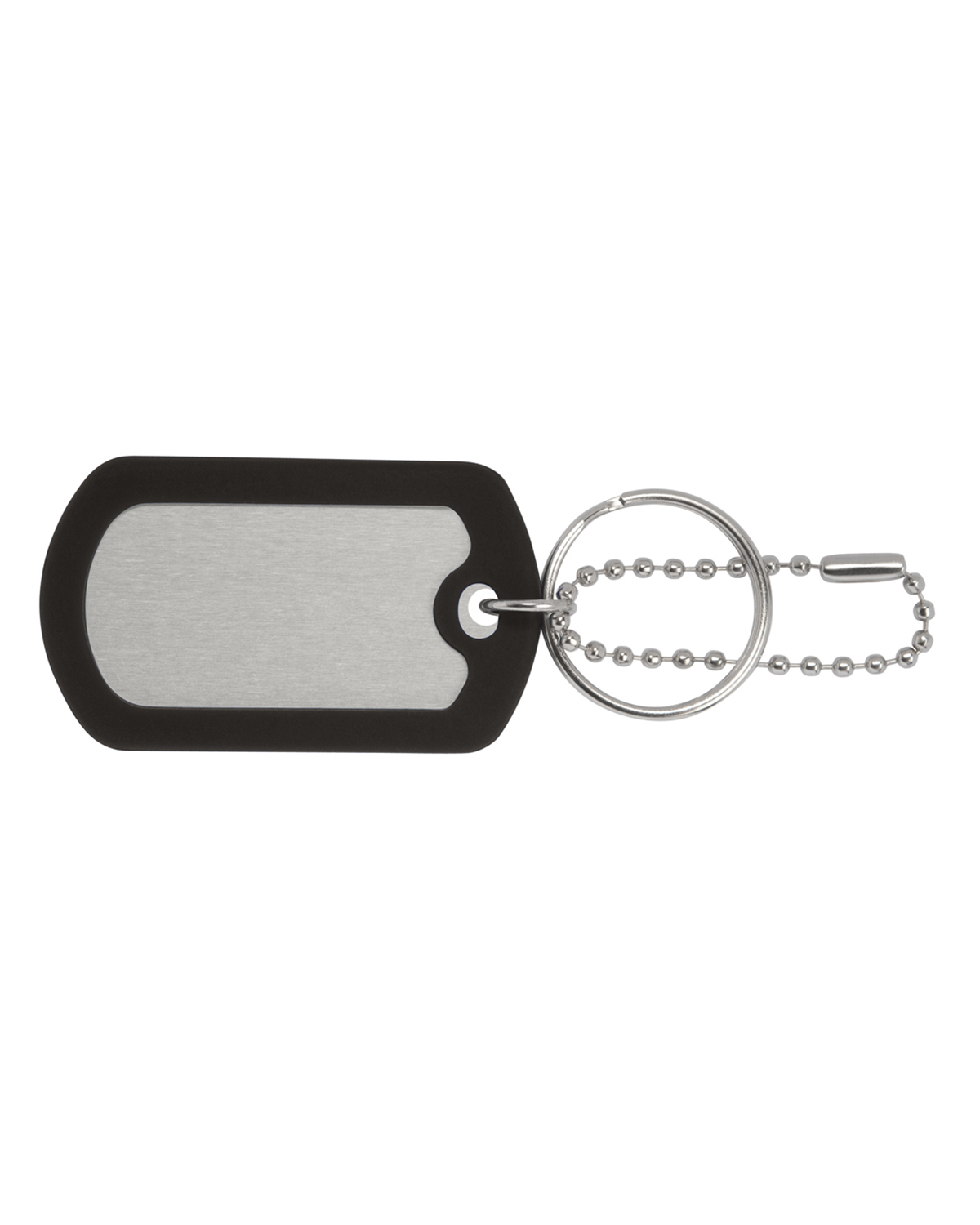 Picture of Ball Chain Dog Tag Keychain.