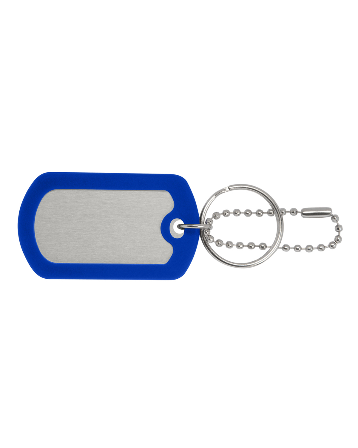 Picture of Ball Chain Dog Tag Keychain.