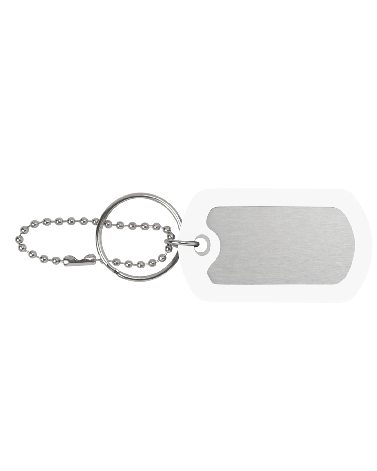 Picture of Ball Chain Dog Tag Keychain.