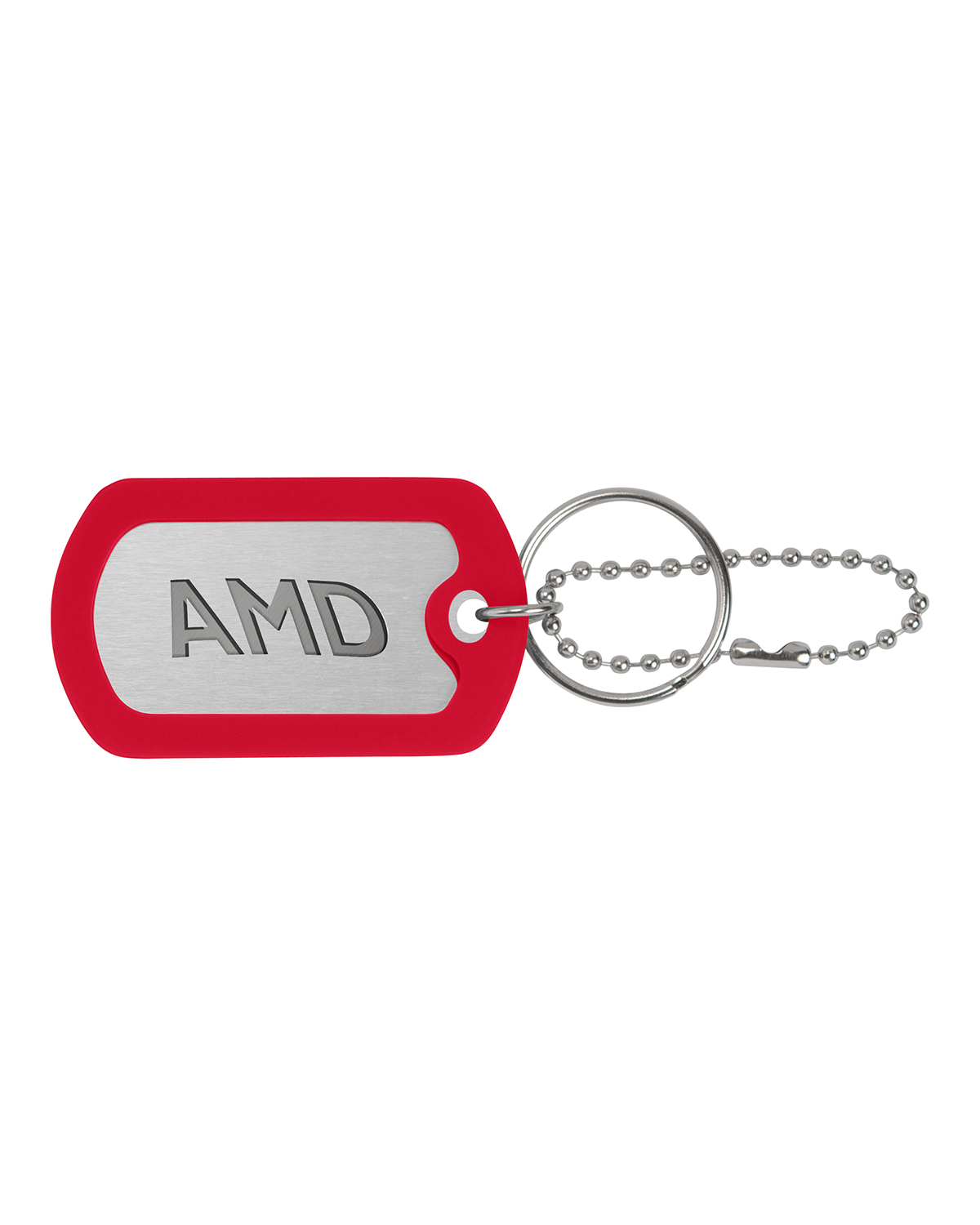 Picture of Ball Chain Dog Tag Keychain.