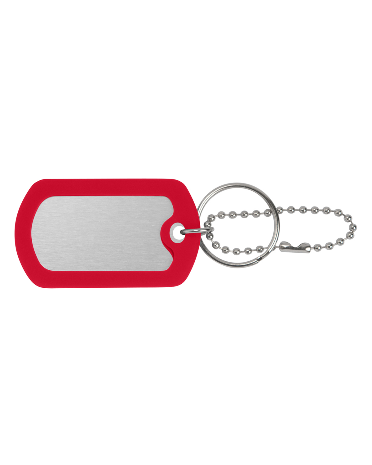 Picture of Ball Chain Dog Tag Keychain.