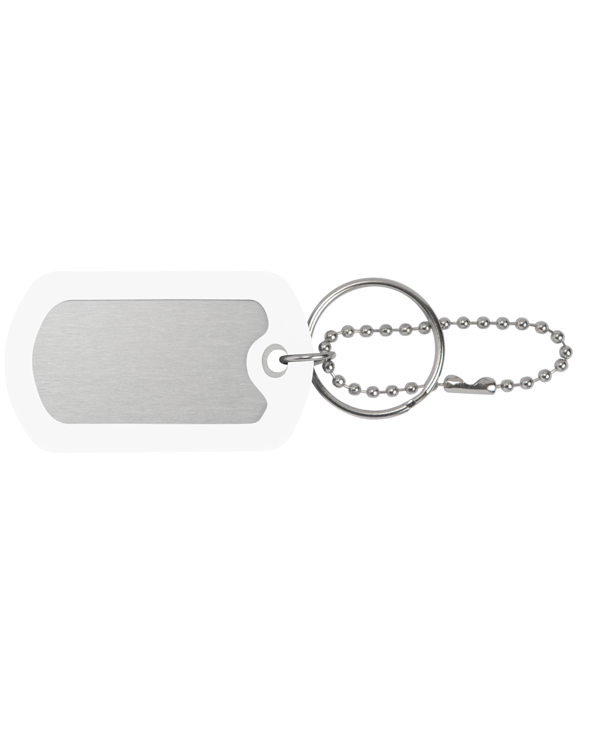 Picture of Ball Chain Dog Tag Keychain.