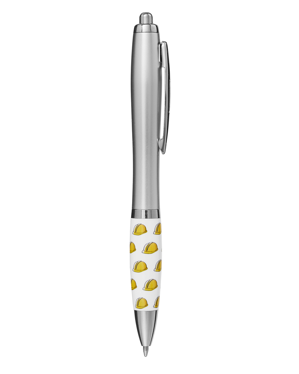 Picture of Safety Awareness Construction Hard Hat Recycled ABS Ballpoint Pen.