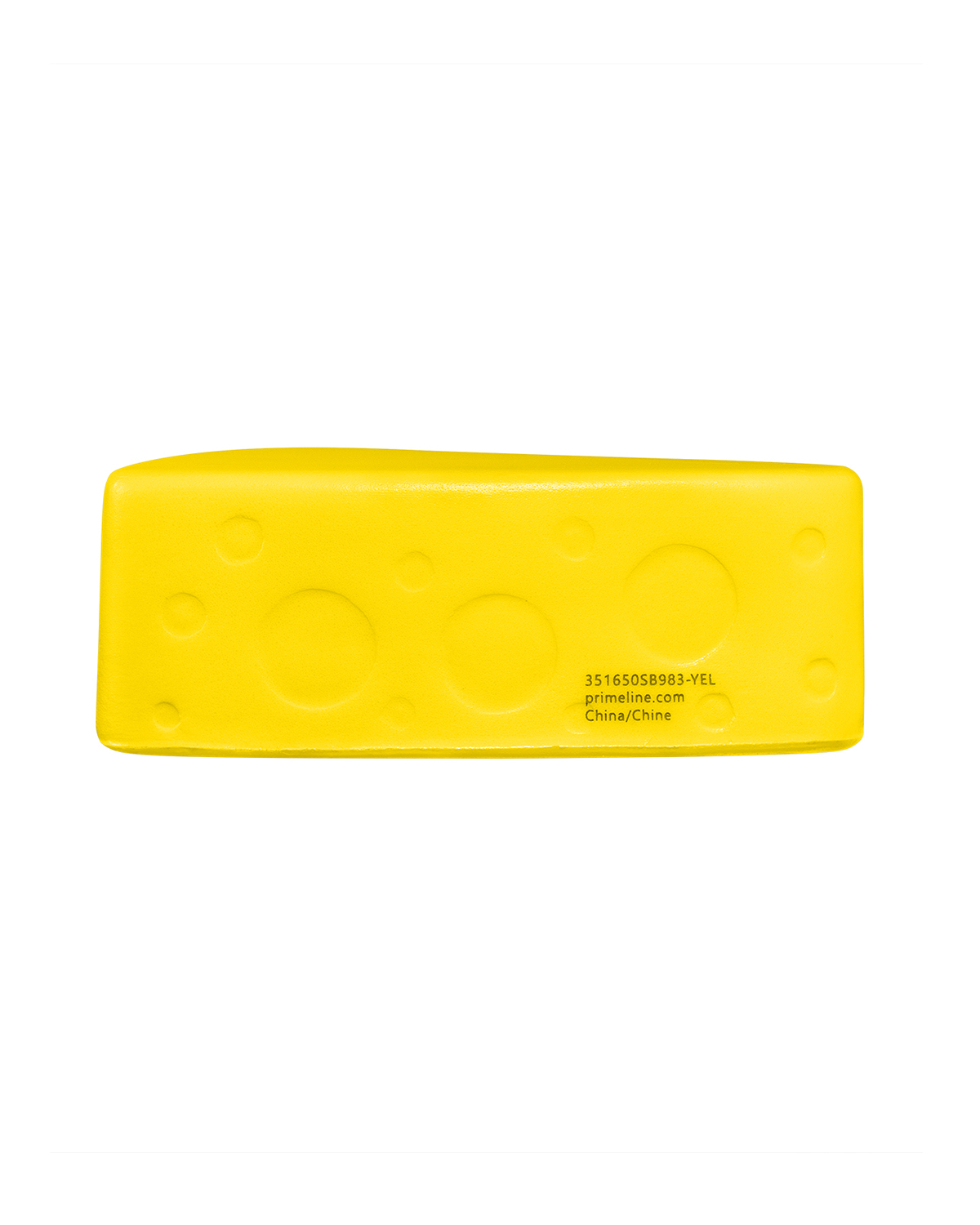 Picture of Cheese Wedge Shape Stress Ball.
