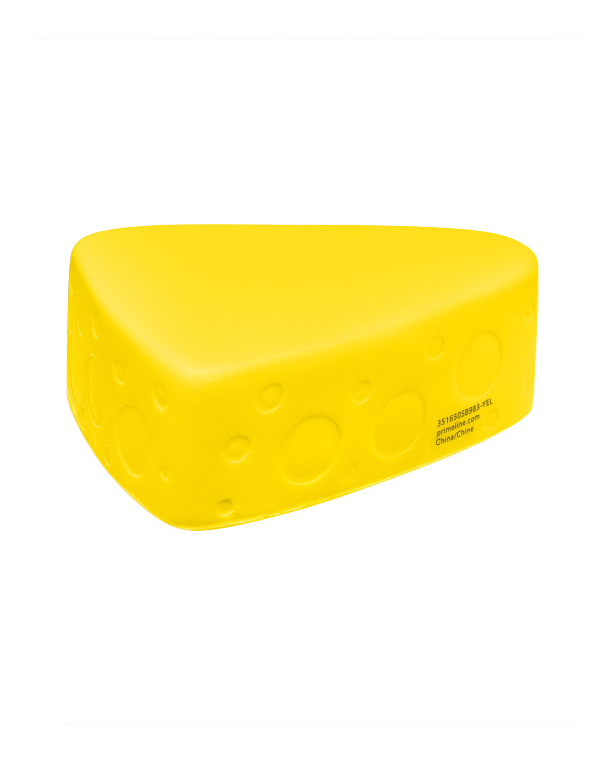 Picture of Cheese Wedge Shape Stress Ball.
