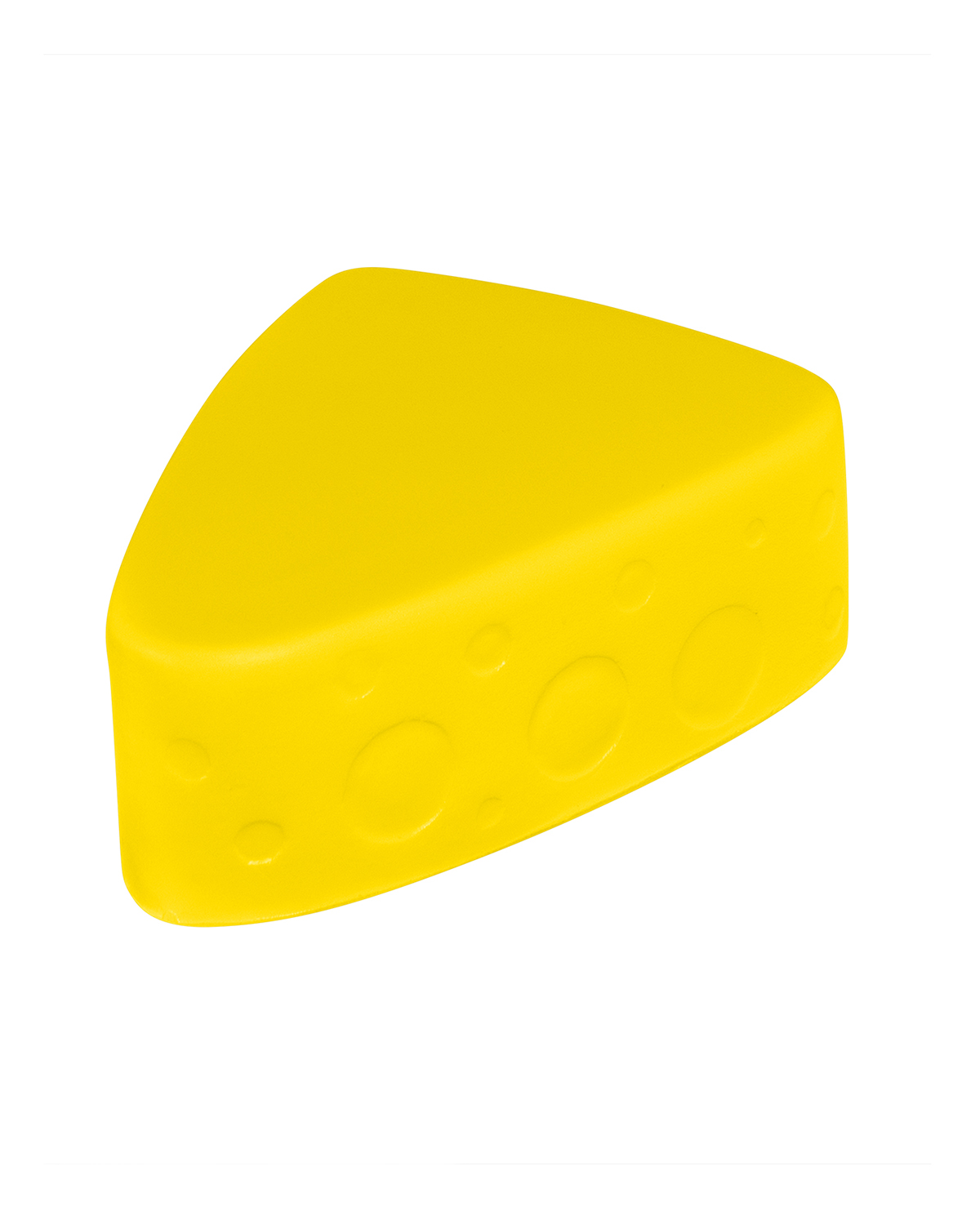 Picture of Cheese Wedge Shape Stress Ball.