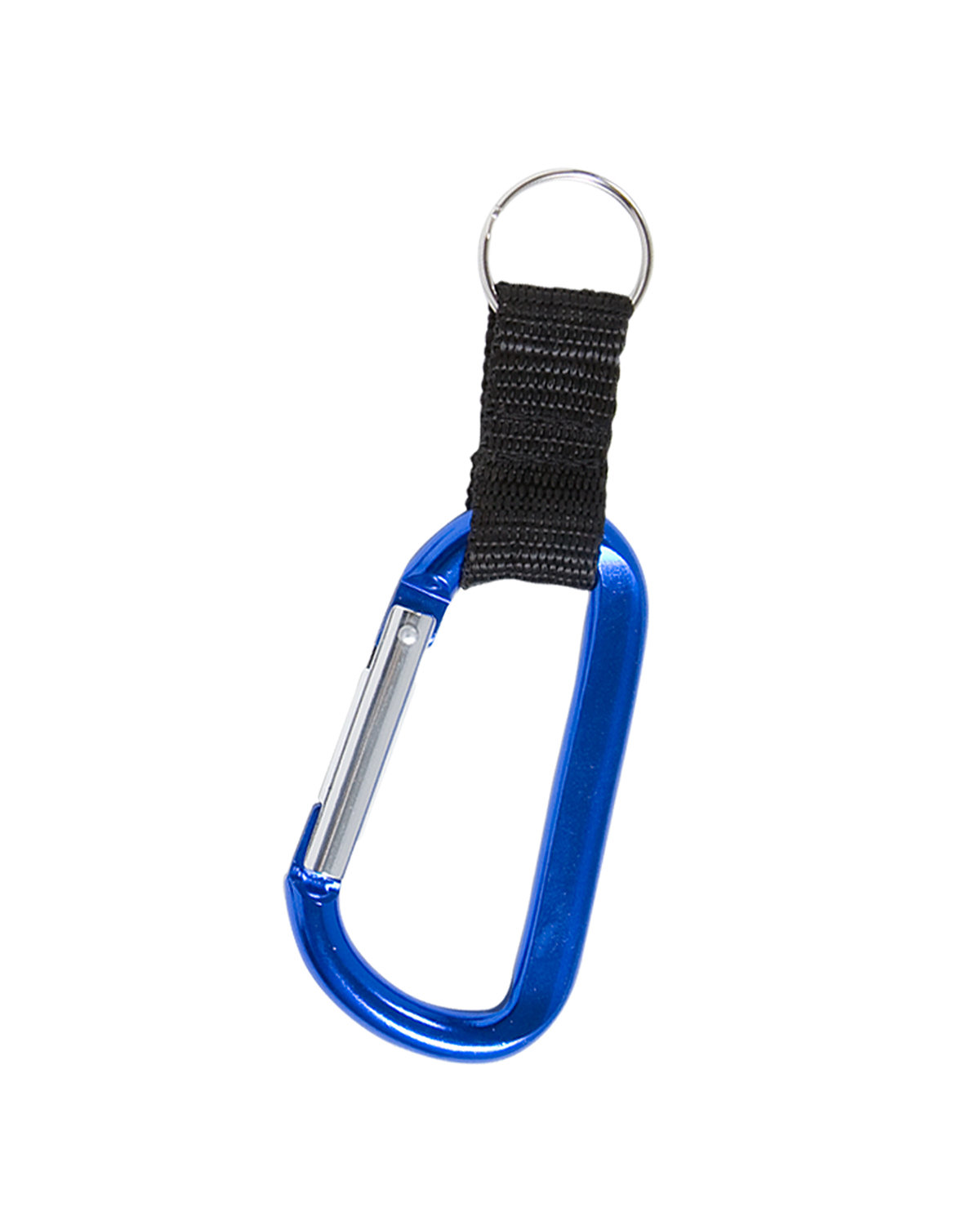 Picture of Carabiner With Strap And Split Ring Keychain.