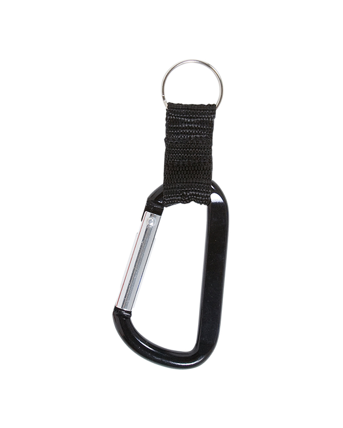 Picture of Carabiner With Strap And Split Ring Keychain.
