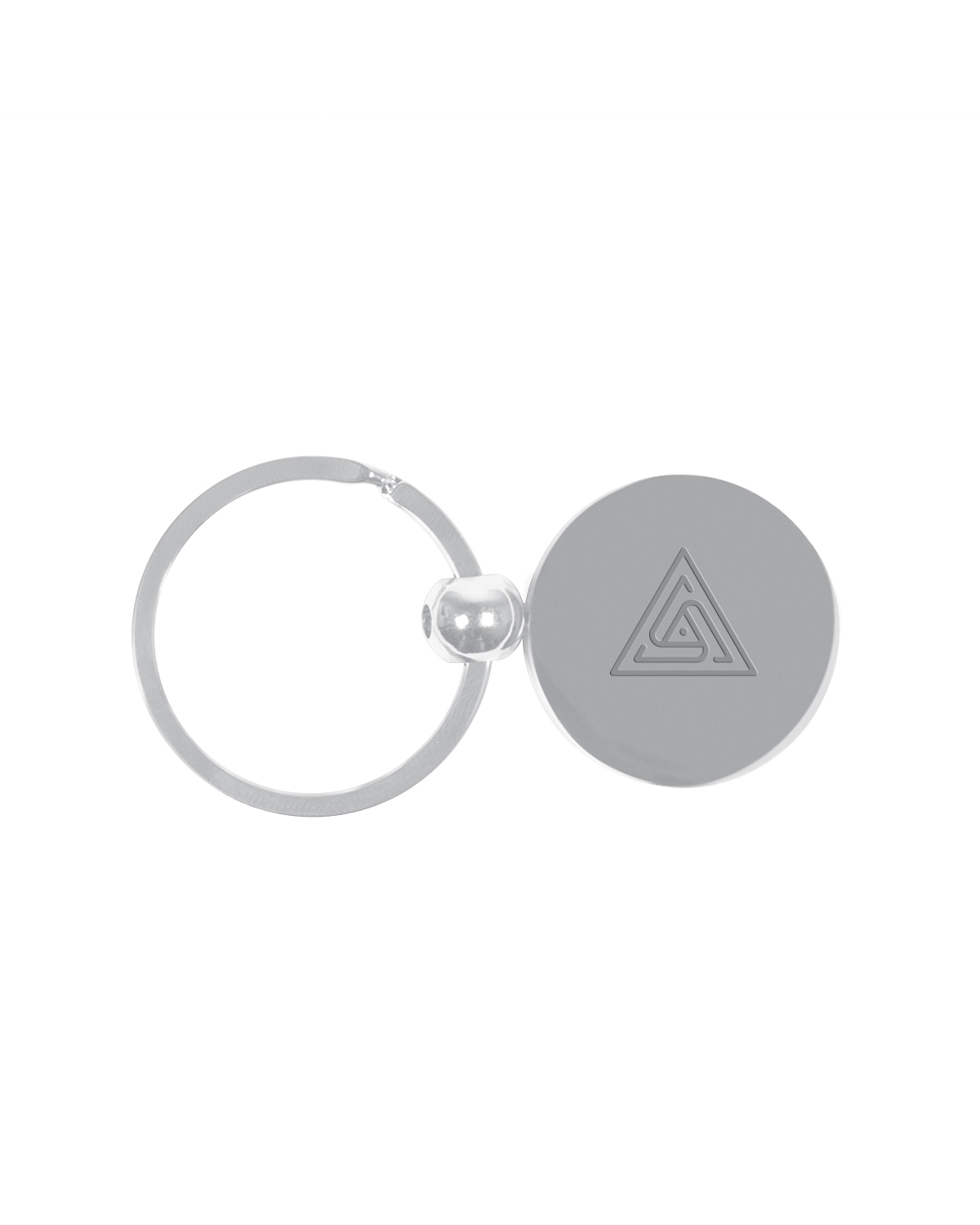 Picture of Round Metal Keychain.