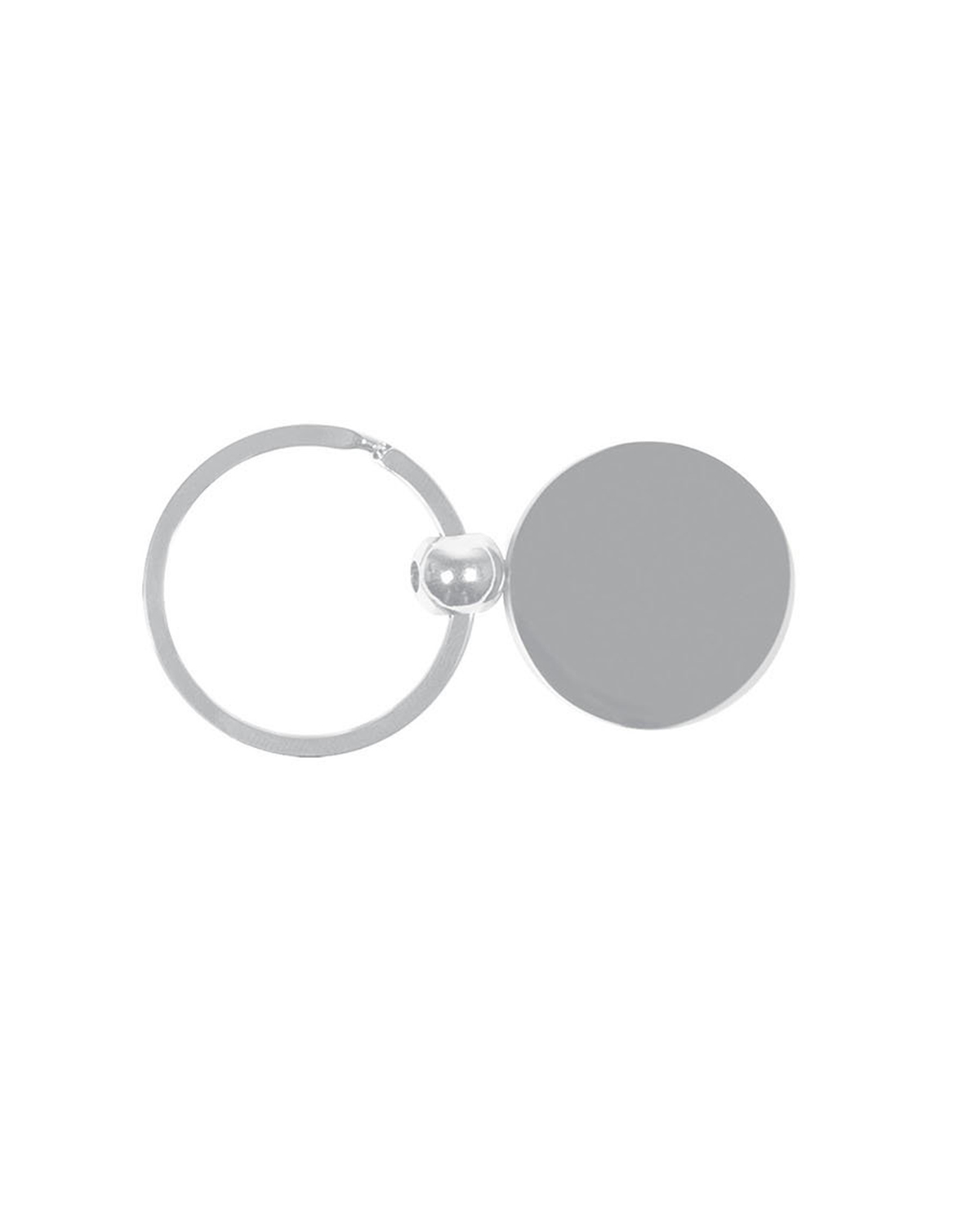 Picture of Round Metal Keychain.
