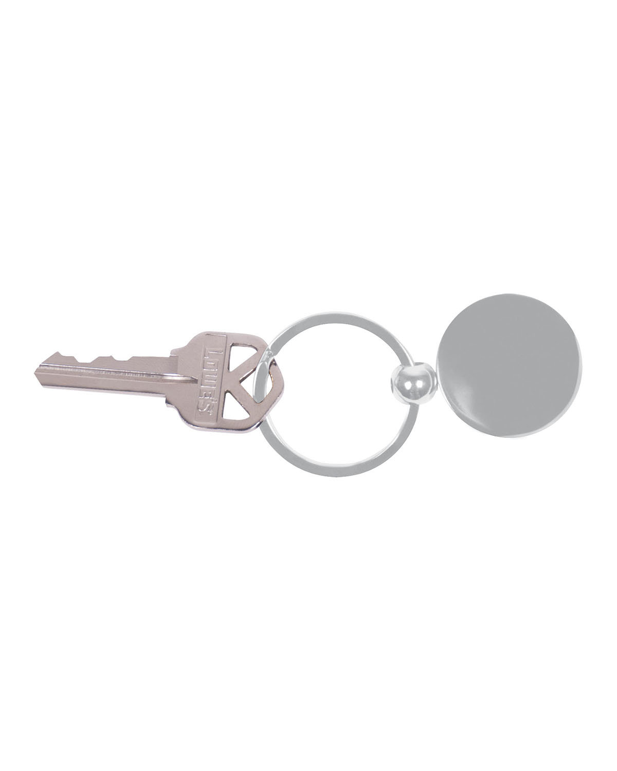 Picture of Round Metal Keychain.