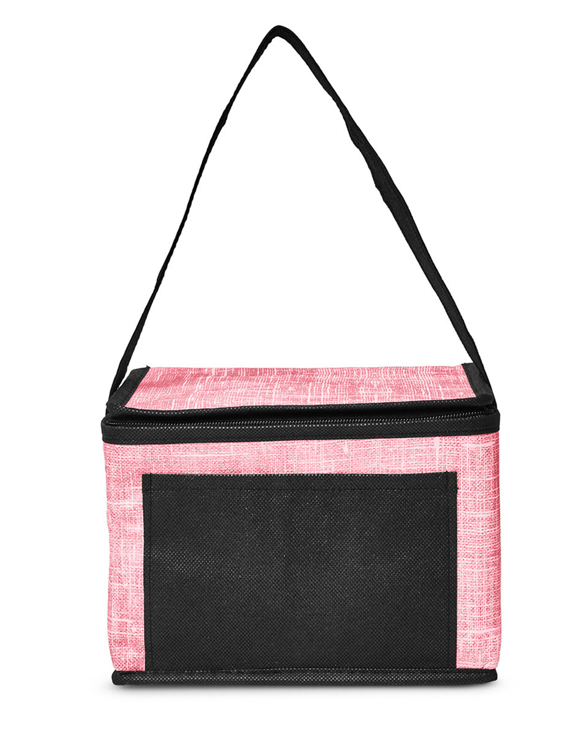 Picture of Denim Pattern Non-Woven 6-Pack Lunch Cooler Bag.
