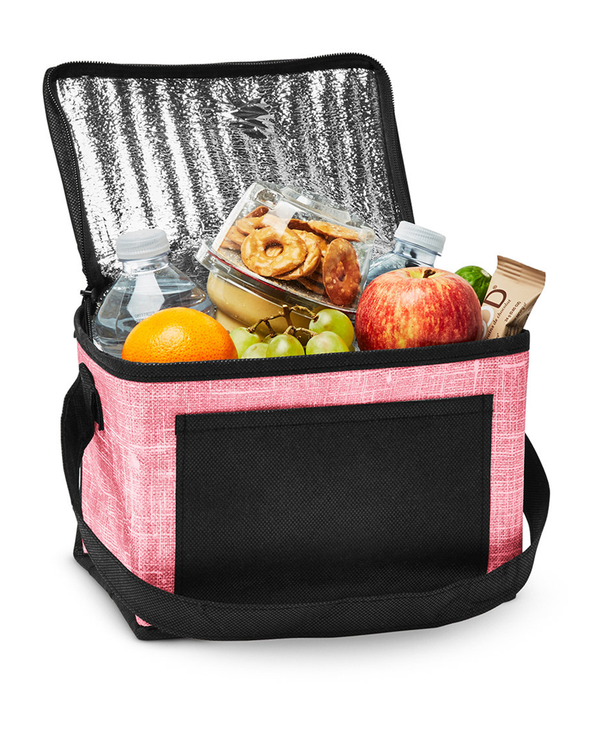 Picture of Denim Pattern Non-Woven 6-Pack Lunch Cooler Bag.