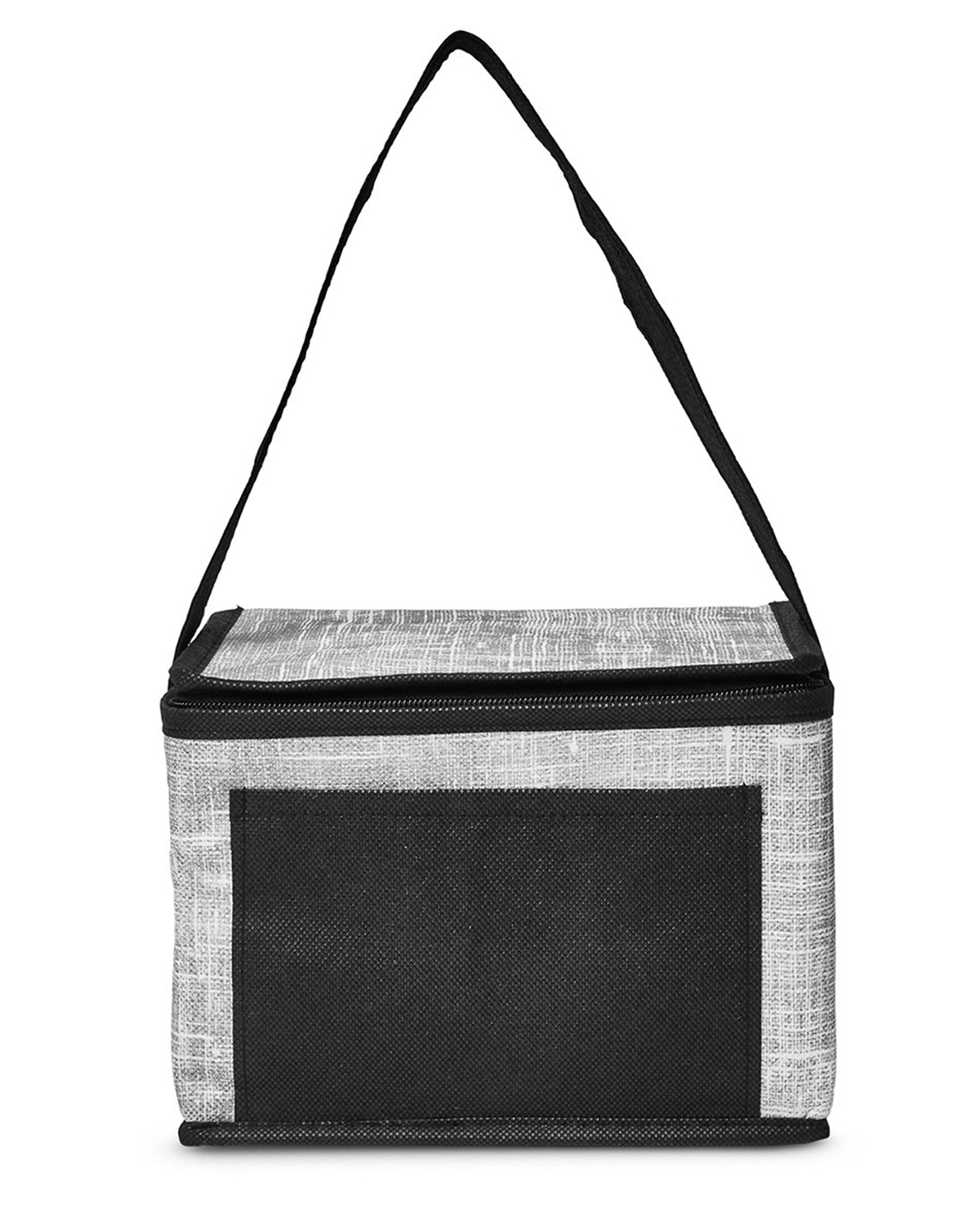 Picture of Denim Pattern Non-Woven 6-Pack Lunch Cooler Bag.