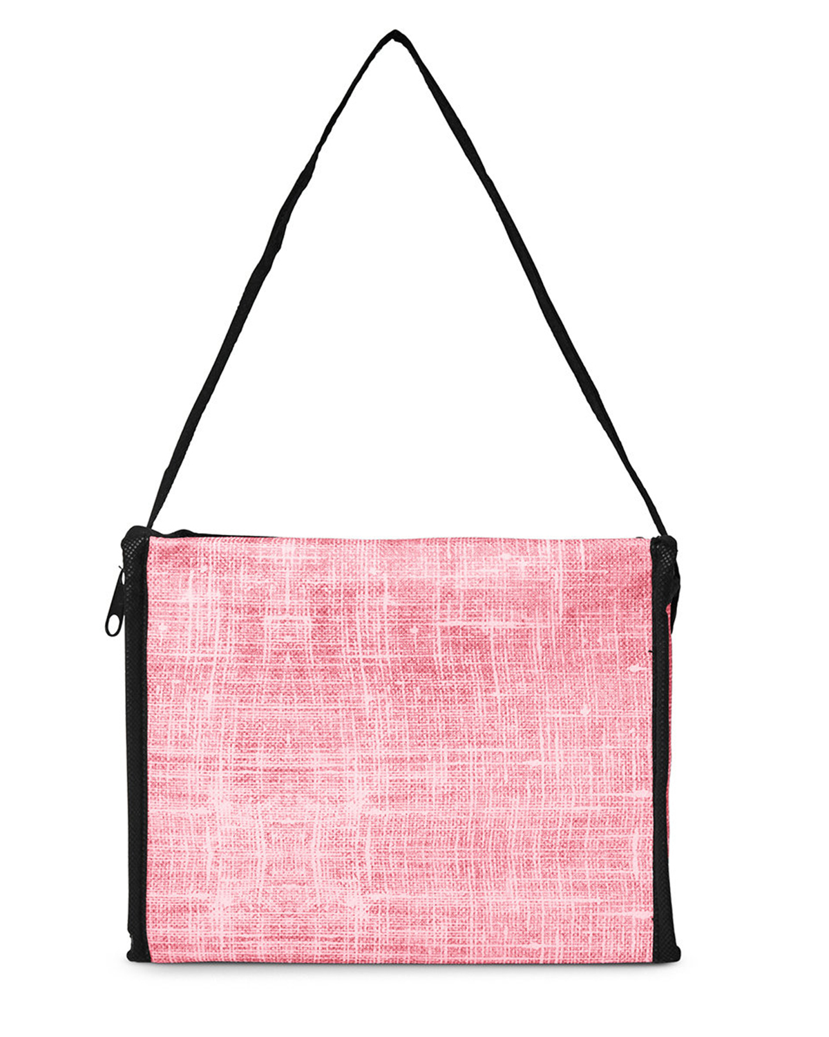 Picture of Denim Pattern Non-Woven 6-Pack Lunch Cooler Bag.