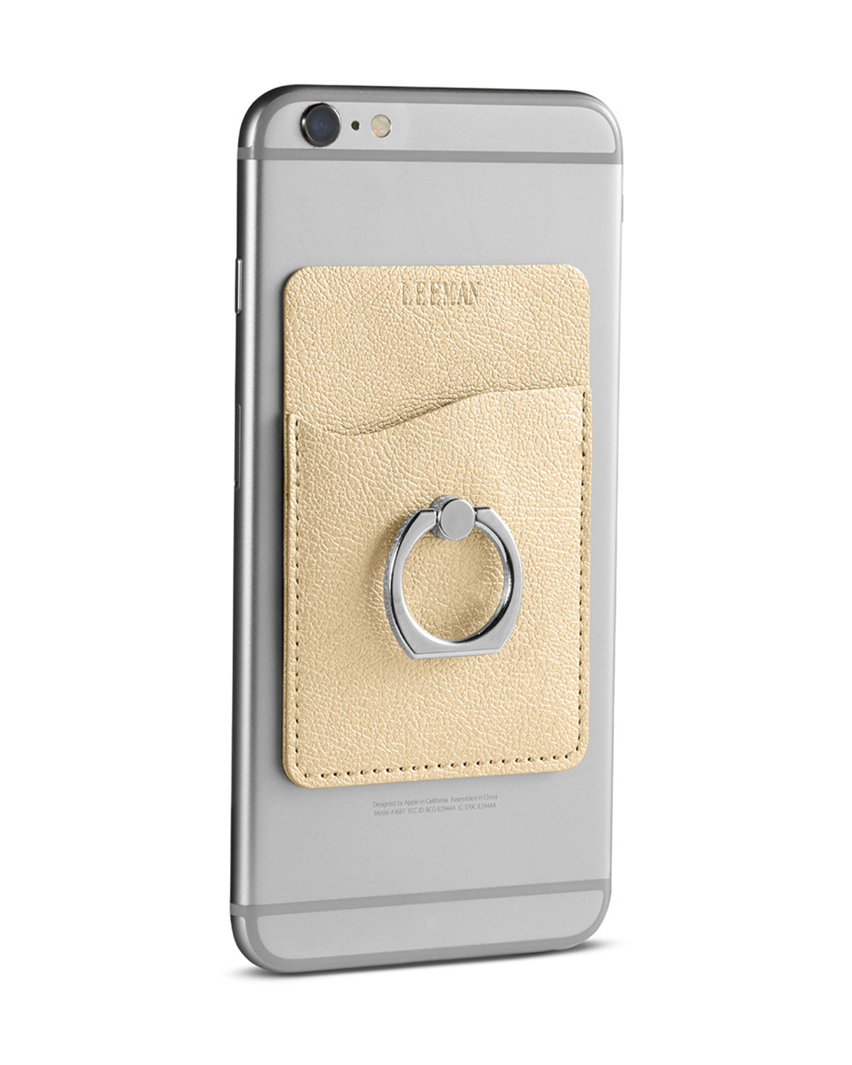 Picture of Shimmer Card Holder With Metal Ring Phone Stand.