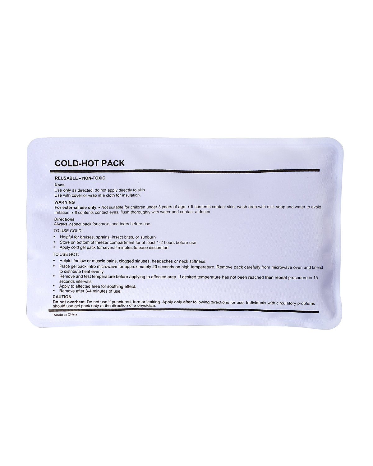 Picture of Nylon Covered Gel Hot-Cold Pack.