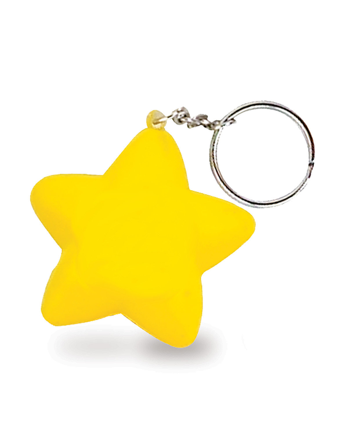 Picture of Star Shape Stress Ball Keychain.
